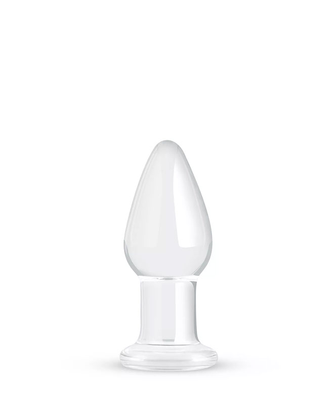 Buttplugg i Glass